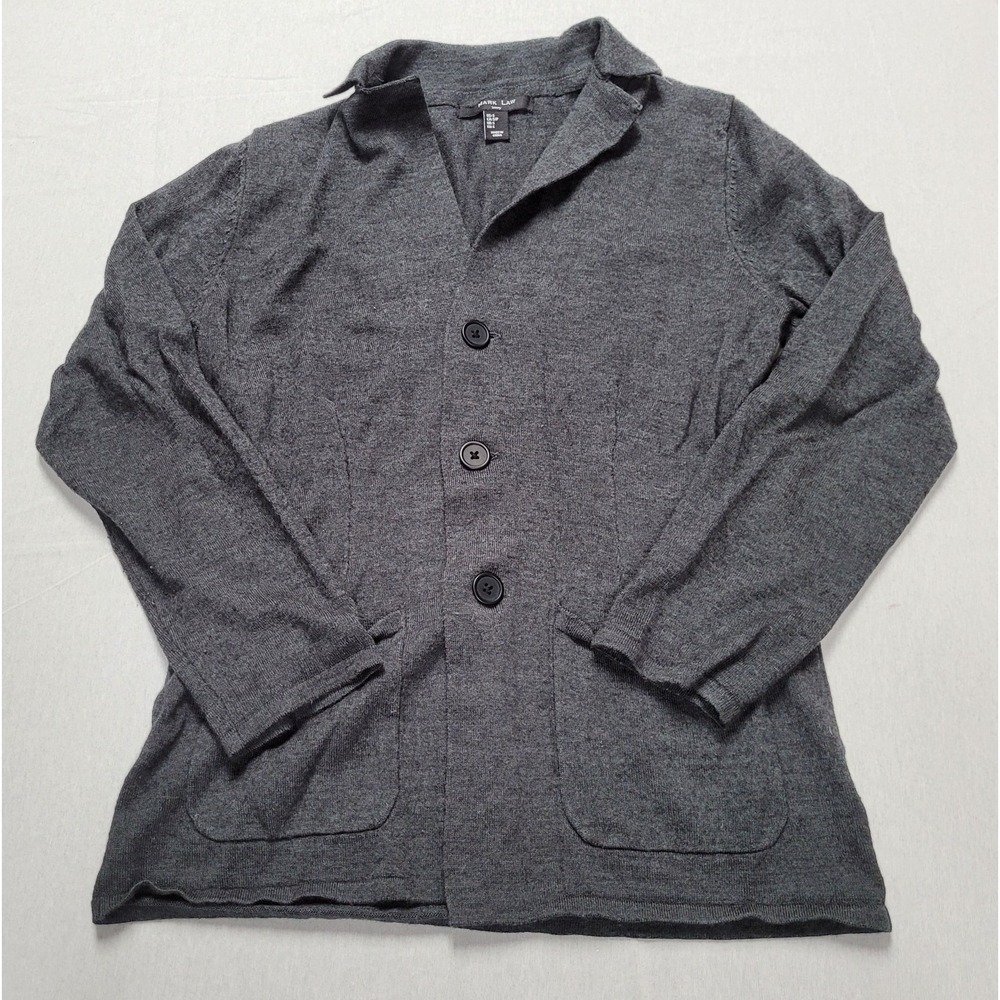 Mark Law Luxury Long Sleeve Button-Up Cardigan Gray Sweater Men's Size Small